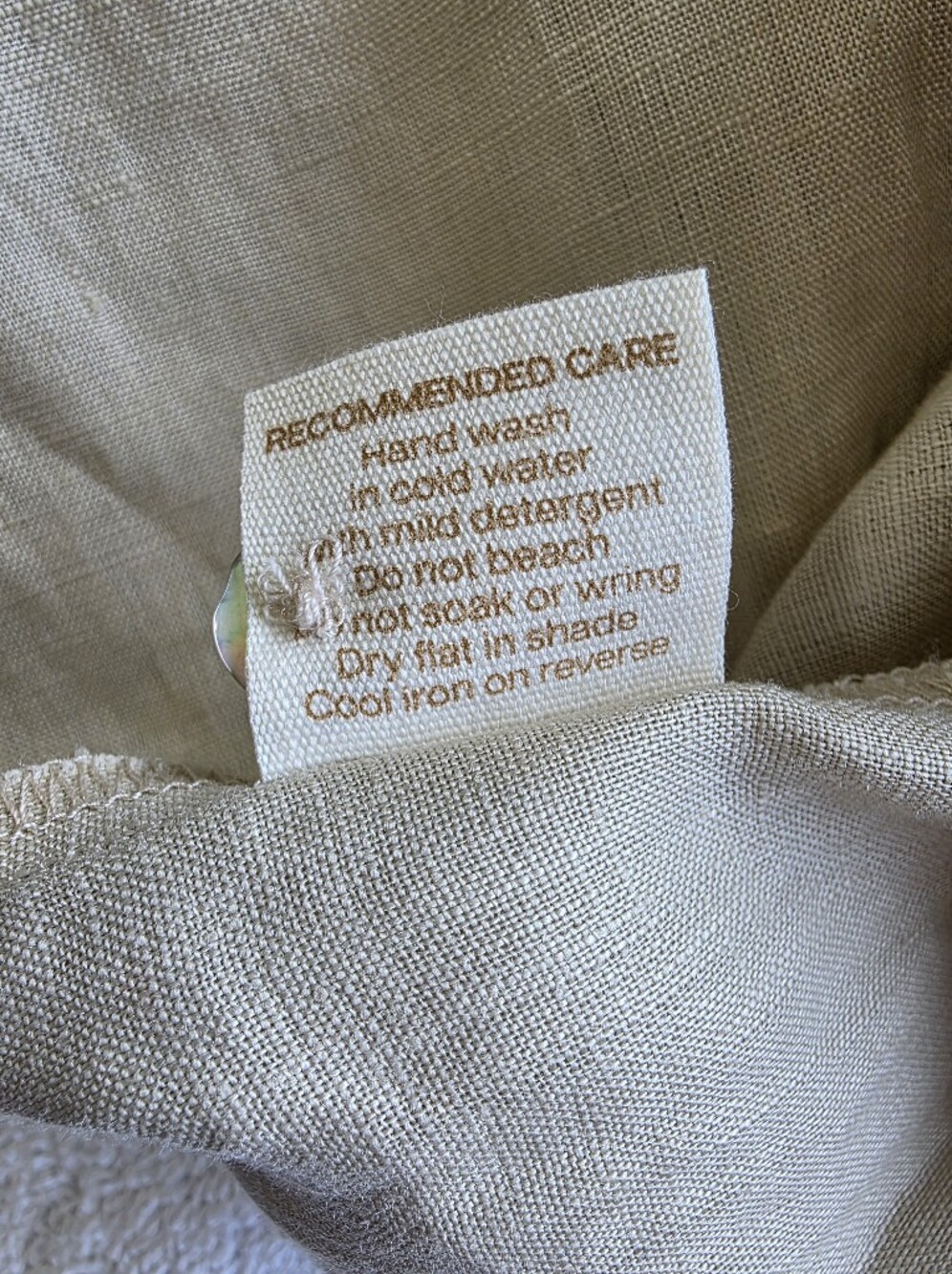 Nomad The Label 100% Linen Embroidered Oversized Tank – Size Small Resort Wear - Picture 9 of 12